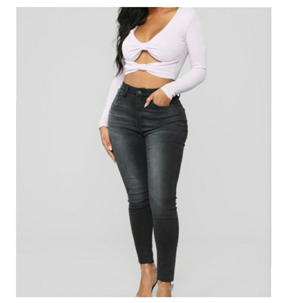 💥Double Knot Lilac Crop Top